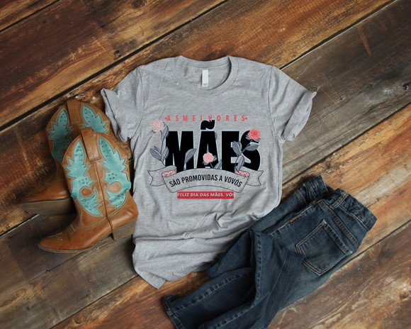 Camiseta As Melhores Mães São Promovidas A Avò