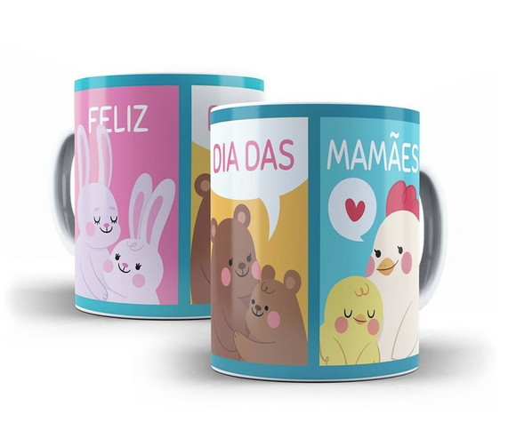 Caneca Feliz Dia das Mães