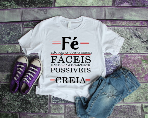 Camiseta Religiosa Fé