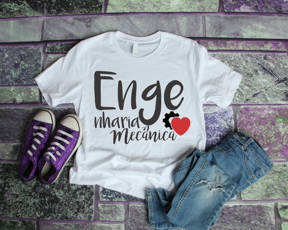 Camiseta Profissão - Engenharia Mecânica