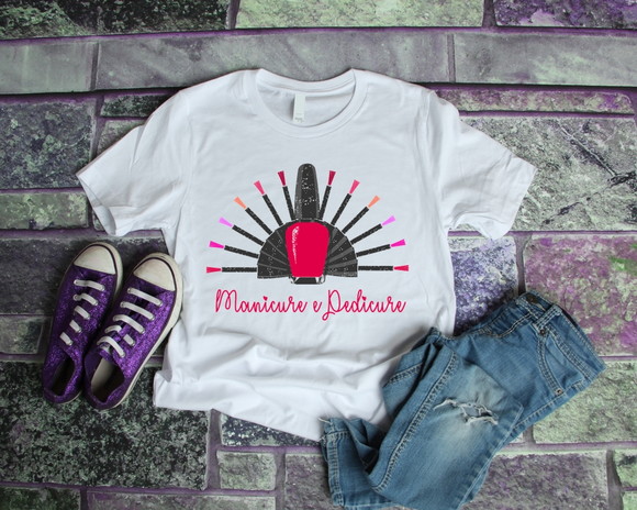 Camiseta Profissão Manicure e Pedicure