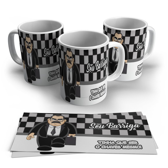 Caneca Turma do Chaves Seu Barriga