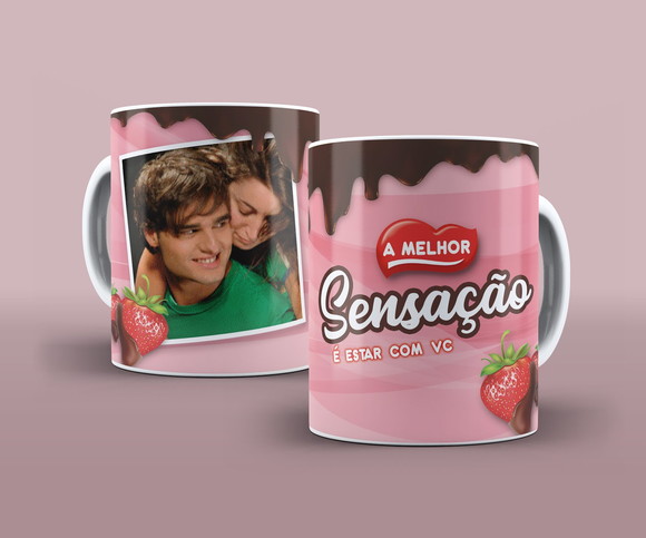 Caneca Personalizada A melhor Sensação é Estar com Você