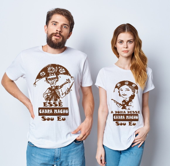 Kit Camiseta Casal Esse Cabra Macho