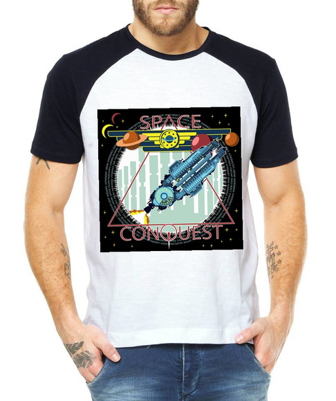Camiseta Raglan Space