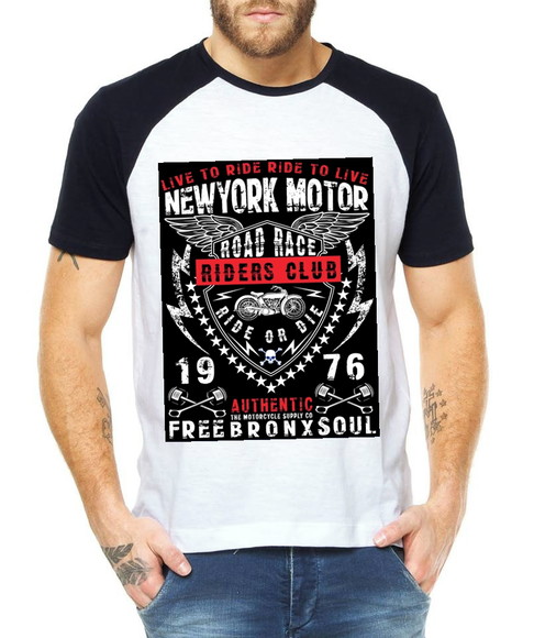 Camiseta Raglan New York Motor