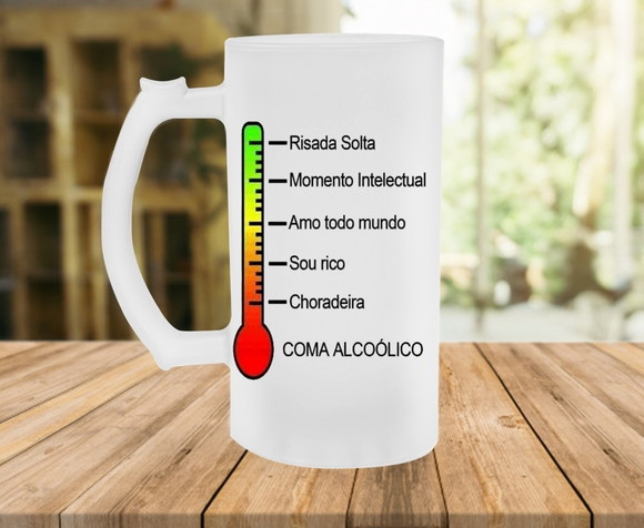 Caneca de Chopp Termômetro