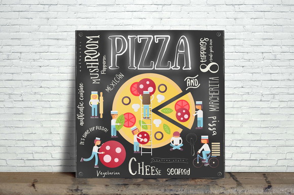 Azulejo Decorativo Pizza