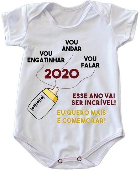 Body Infantil Ano Novo