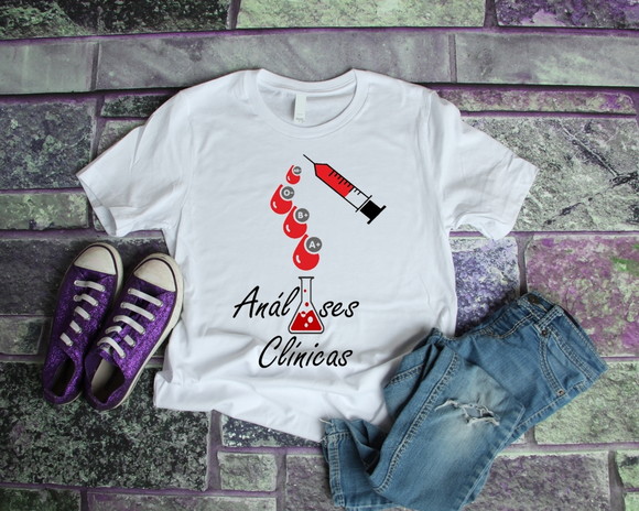 Camiseta Profissão Análise Clínicas