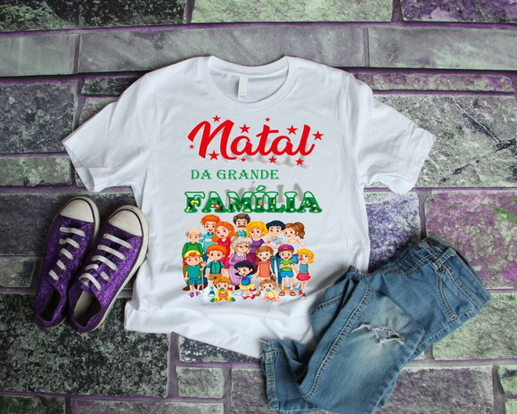 Camiseta Natal da Família