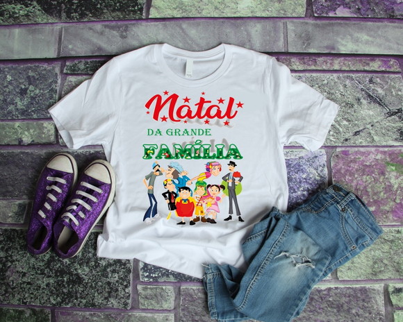 Camiseta Natal da Família