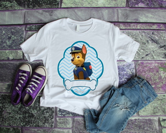 Camiseta Infantil Patrulha Canina - Personalizada