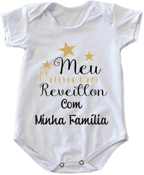 Body Infantil Meu Primeiro Reveillon