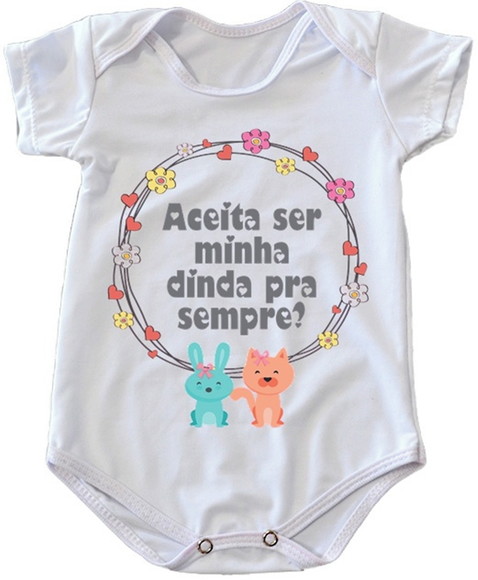 Body Infantil Aceita Ser Minha Dinda