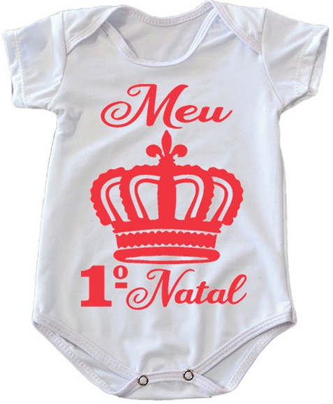 Body Infantil Meu Primeiro Natal