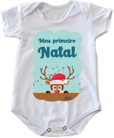 Body Infantil Meu Primeiro Natal