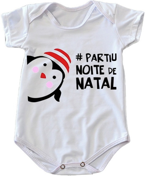 Body Infantil Partiu Noite de Natal