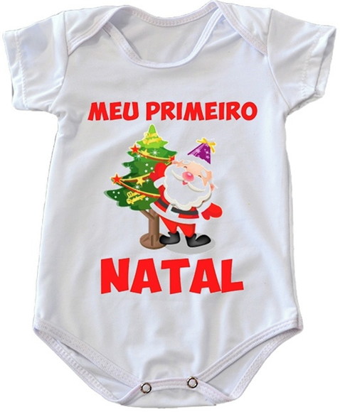 Body Infantil Meu Primeiro Natal