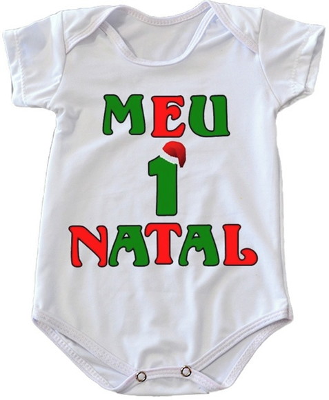 Body Infantil Meu Primeiro Natal