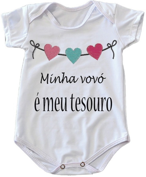Body Infantil Minha Vovó é Meu Tesouro