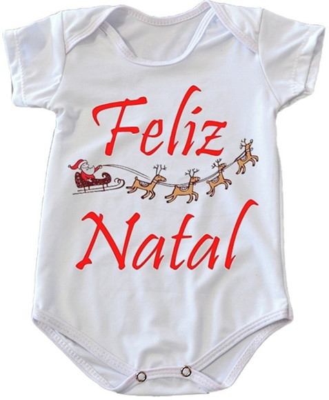 Body Infantil Feliz Natal