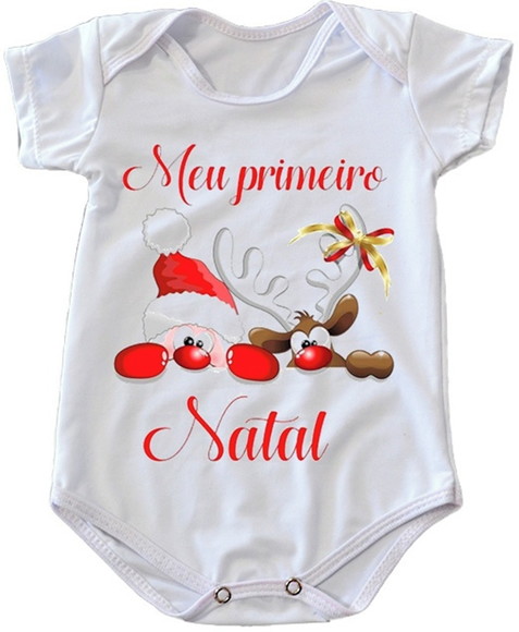 Body Infantil Meu Primeiro Natal