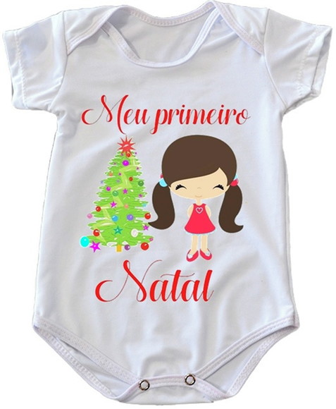 Body Infantil Meu Primeiro Natal