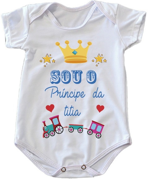 Body Infantil Sou O Principe da Titia