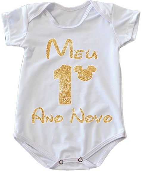 Body Infantil Meu Primeiro Ano Novo