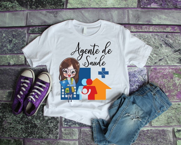 Camiseta Profissão Agente de Saúde