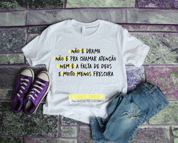 Camiseta Setembro Amarelo