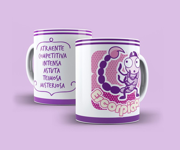 Caneca Porcelana Signos - Escorpião