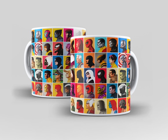 Caneca Porcelana Super Herois