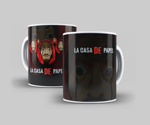 Caneca Porcelana La Casa de Papel