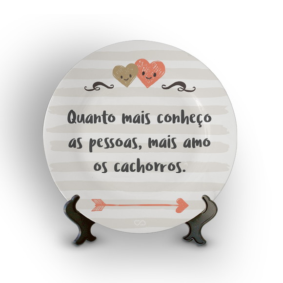 Prato Decorativo Cachorro