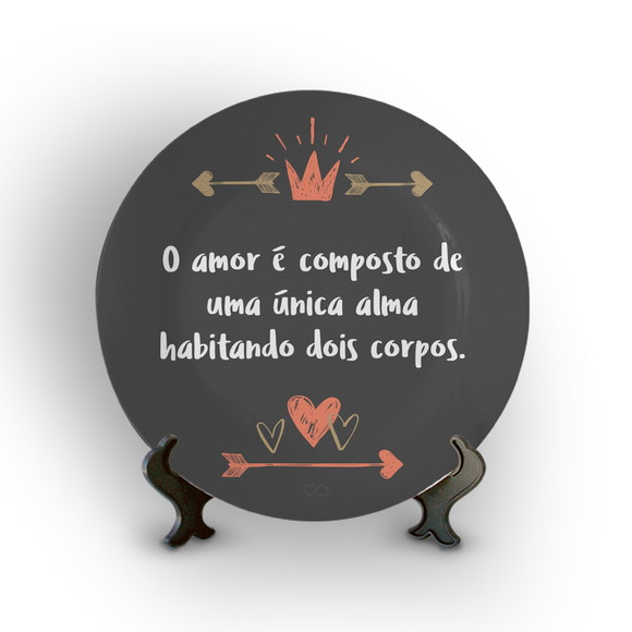 Prato Decorativo Frase