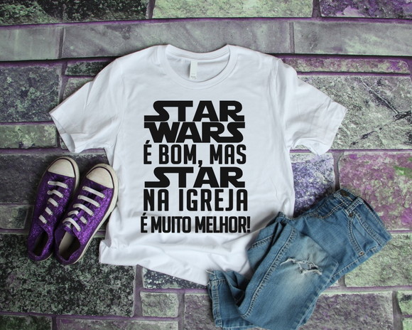Camiseta Religiosa Star na Igreja