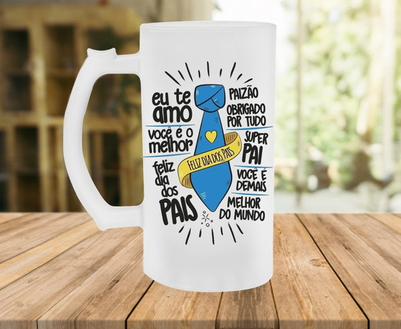 Caneca de Chopp Feliz Dia dos Pais