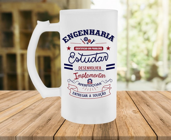 Caneca de Chopp Profissão Engenharia