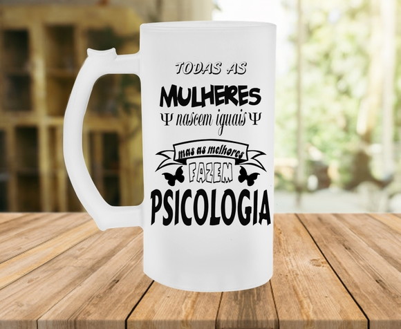 Caneca de Chopp Profissão Psicologia