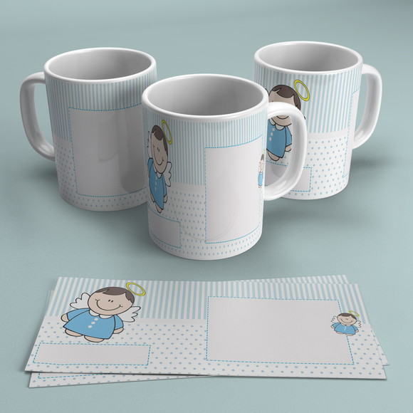Caneca Personalizada Anjinho Batizado