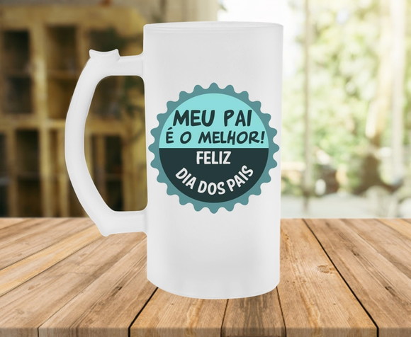 Caneca de Chopp Jateada Meu Pai É o Melhor