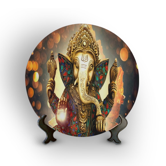 Prato Decorativo Ganesha