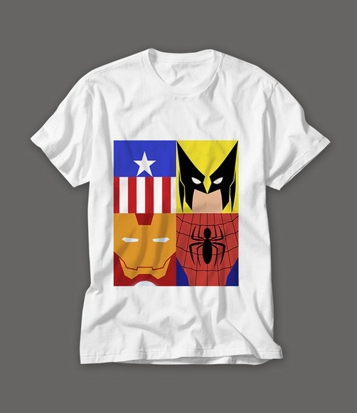 Camiseta Super Heróis