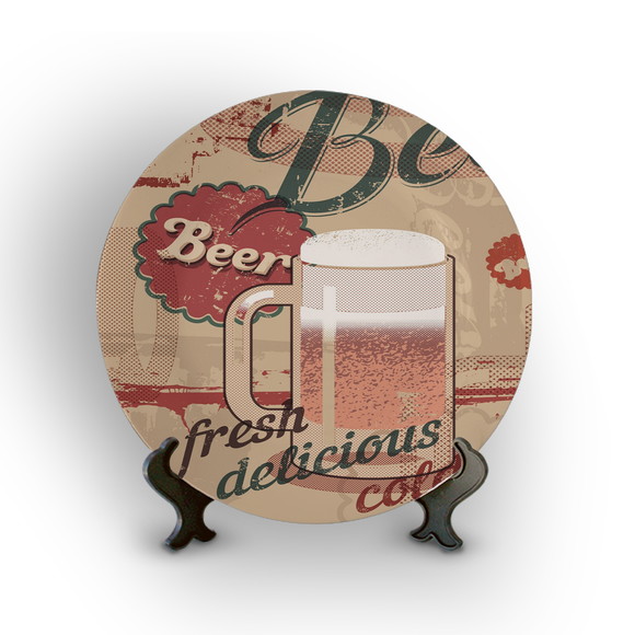 Prato Decorativo Beer