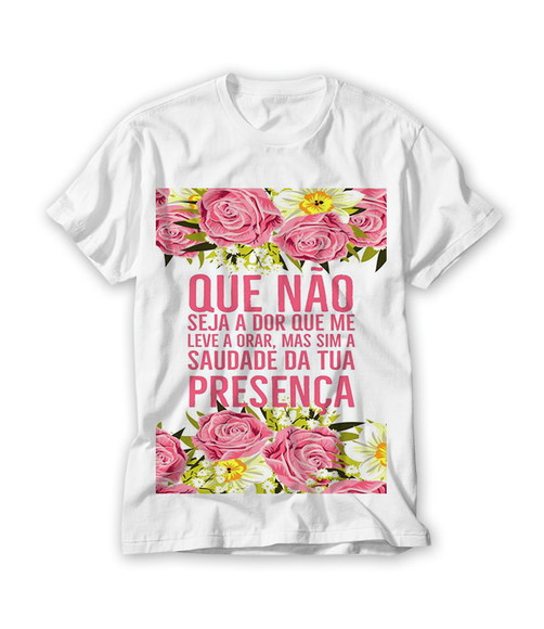 Camiseta Que Não seja a dor que me leve a Orar