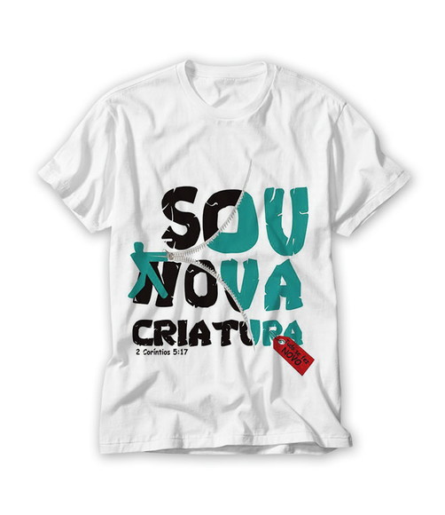Camiseta Religiosa Sou Nova Criatura