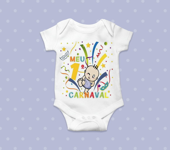 Body Infantil Meu Primeiro Carnaval