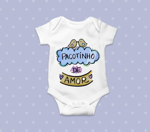 Body Infantil Pacotinho de Amor